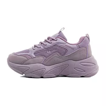 Кроссовки женские толстые низкие Warrior, цвет Black/Silver