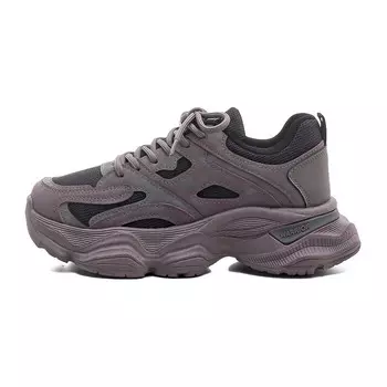 Кроссовки женские толстые низкие Warrior, цвет Purple Black Gray