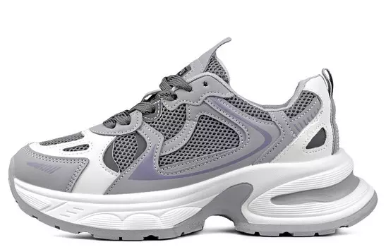 Кроссовки женские толстые низкие Wenpu, черный