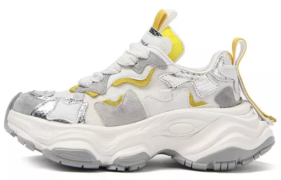 Кроссовки женские толстые низкие желтый Cameido