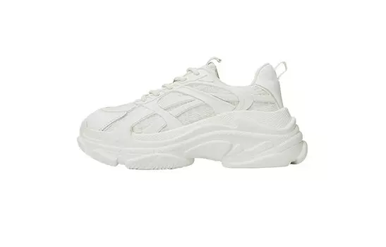 Кроссовки женские толстые низкие желтый Istep