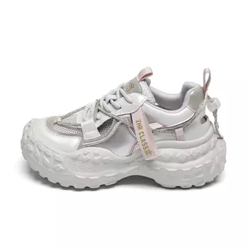 Кроссовки женские толстые низкие Zhr, цвет Silver Gray