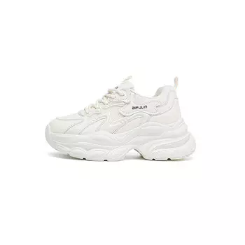 Кроссовки женские толстые с низким верхом, белый Aifulin
