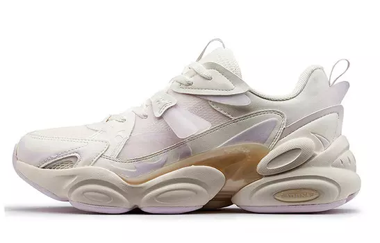 Кроссовки женские толстые с низким верхом, белый 361°