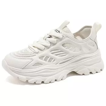 Кроссовки женские толстые с низким верхом, белый Satchi