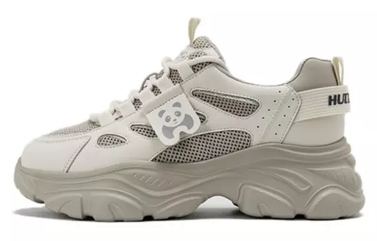 Кроссовки женские толстые с низким верхом, цвет белый серый Aokang