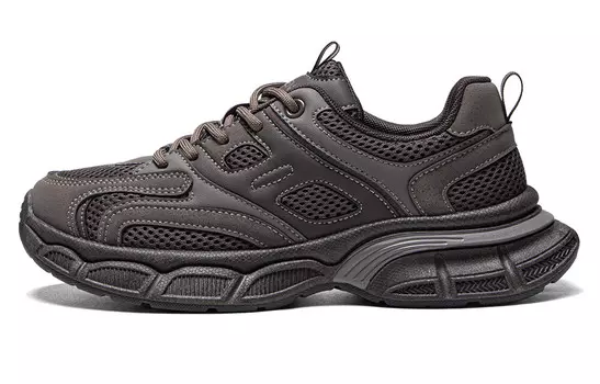 Кроссовки женские толстые с низким верхом цвета кофе Renben, цвет Coffee