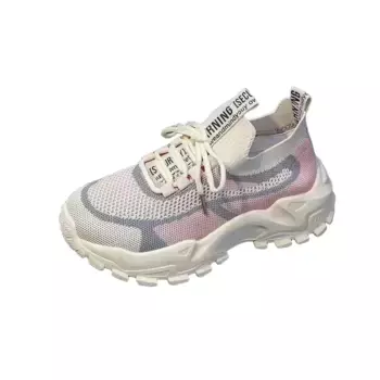 Кроссовки женские толстые средней высоты Abcfjg, розовый