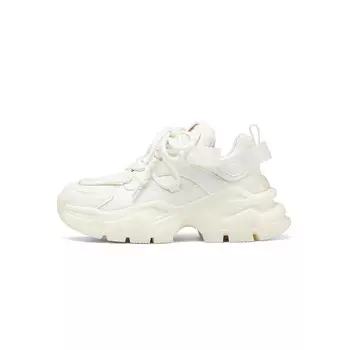 Кроссовки женские толстые средней высоты Bosssunwen, белый