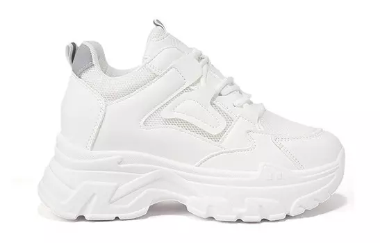 Кроссовки женские толстые средней высоты Crocodile, бежевый