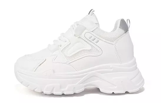 Кроссовки женские толстые средней высоты Crocodile, черный