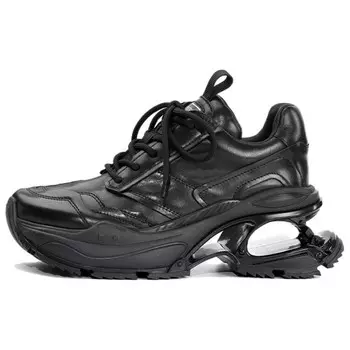 Кроссовки женские толстые средней высоты Dibo, черный