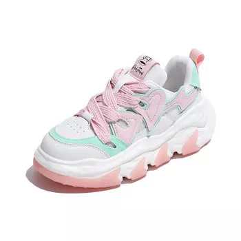 Кроссовки женские толстые средней высоты Paul Frank, розовый