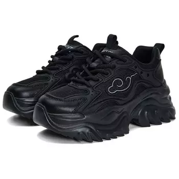 Кроссовки женские толстые средней высоты Pt'Son, черный