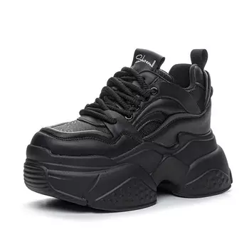 Кроссовки женские толстые средней высоты Shangjinni, бежевый