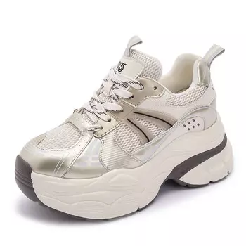 Кроссовки женские толстые средней высоты Shangjinni, черный