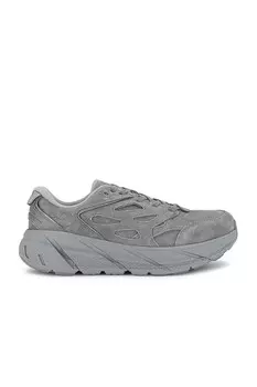 Кроссовки женские U Clifton L Suede Hoka, цвет Limestone & Limestone