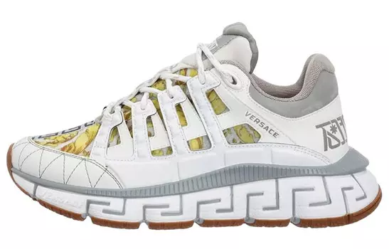 Кроссовки женские Versace Trigreca Barocco, белый / серый