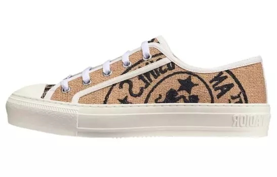 Кроссовки женские Walk'n'Dior Canvas, бежевый