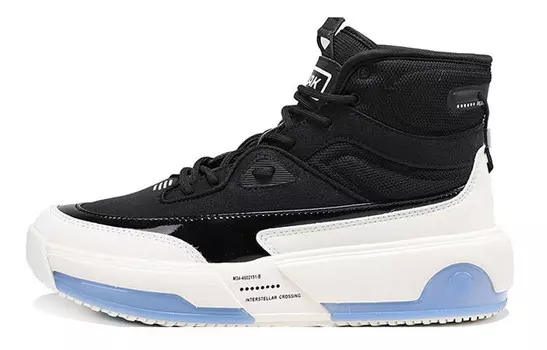 Кроссовки женские высокие черные Peak