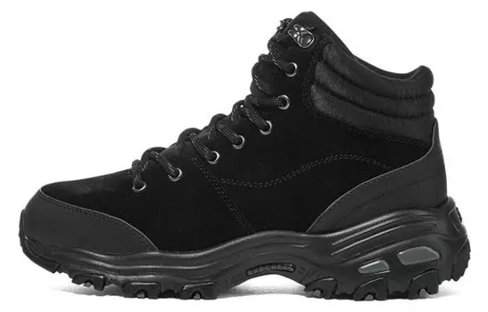 Кроссовки женские высокие черные Skechers