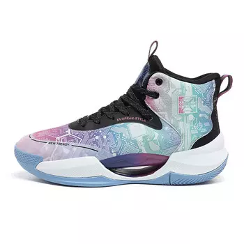 Кроссовки женские высокие фиолетовый Hbrk