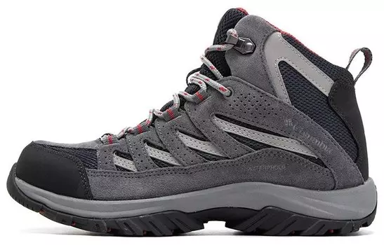 Кроссовки женские высокие серые Columbia