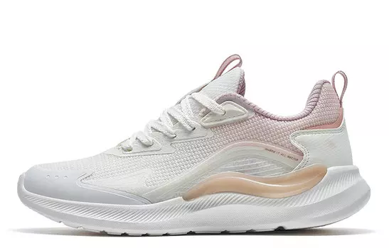 Кроссовки женские Xingyun2.0 с низким верхом, парусные, белые/светло-розовые Xtep