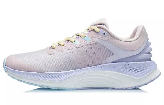 Кроссовки женские YueYing Low-top персиково-розовый/фиолетовый Lining
