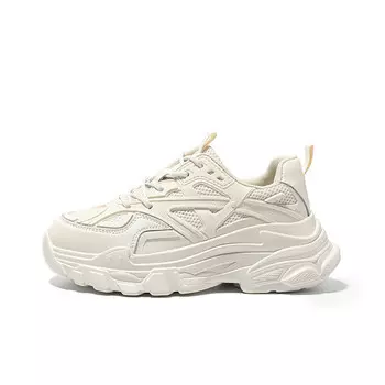 Кроссовки ZHR Chunky Sneakers Unisex Low-top, бежевый