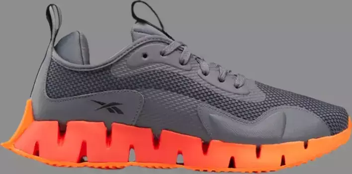Кроссовки zig dynamic 'cold grey carotene' Reebok, серый