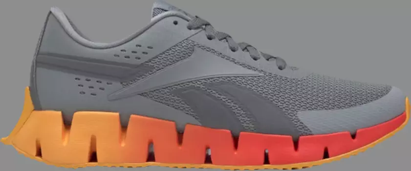 Кроссовки zig dynamica 2 'pure grey dynamic red' Reebok, серый