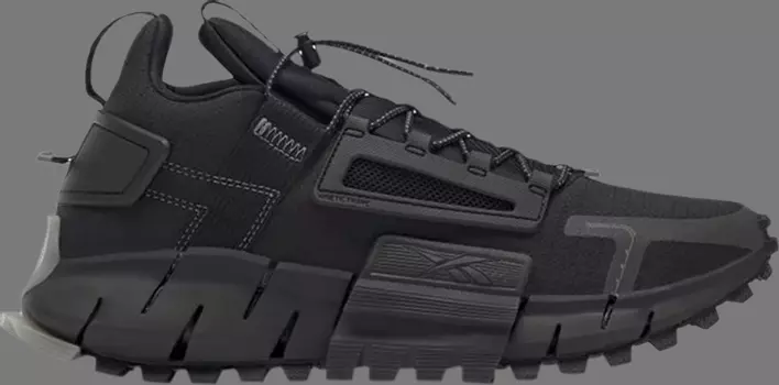 Кроссовки zig kinetica edge 'black grey' Reebok, черный