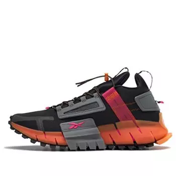 Кроссовки zig kinetica edge 'black high vis orange' Reebok, черный