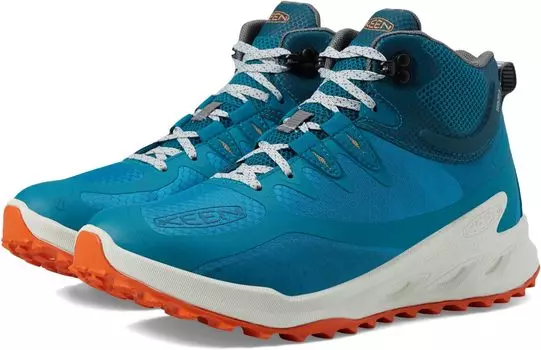 Кроссовки Zionic Mid Waterproof KEEN, цвет Fjord Blue/Tangerine