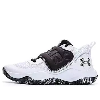 Кроссовки zone bb 2 'white black' Under Armour, белый