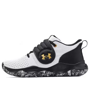 Кроссовки zone bb 'white black gold' Under Armour, белый