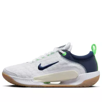Кроссовки zoom court nxt hc 'white navy green strike' Nike, белый