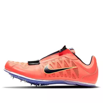 Кроссовки zoom long jump 4 track spikes 'bright mango' Nike, розовый