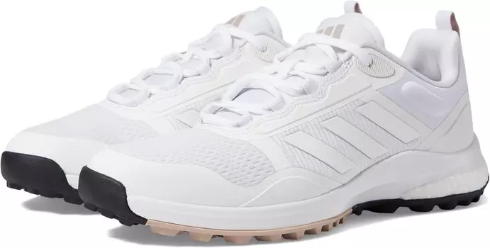 Кроссовки Zoysia Golf Shoes adidas, цвет Footwear White/Footwear White/Wonder Taupe