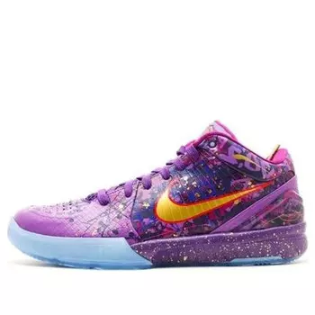 Кроссовки зум кобе 4 Nike, фиолетовый
