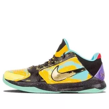 Кроссовки зум кобе 5 Nike, золотой
