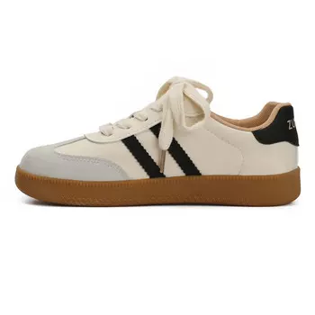 Кроссовки Zun'er Skateboarding Shoes Unisex Low-top, бежевый/черный