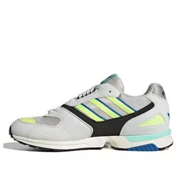 Кроссовки zx 4000 og 'white solar yellow' Adidas, белый