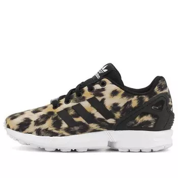 Кроссовки zx flux j Adidas, коричневый