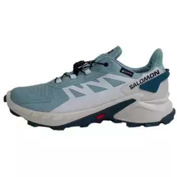Кроссовые походные ботинки женские с низким верхом, синие/серые Salomon