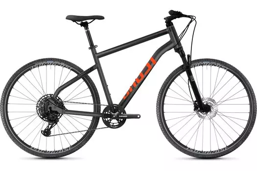 Кроссовый велосипед Ghost Square Cross Essential AL U - 28 дюймов - Diamant - Aktion, цвет Silber|dark silver/lava