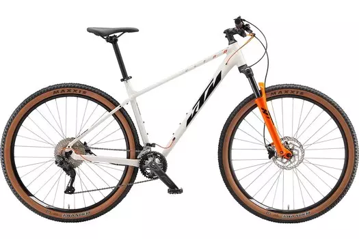 Кроссовый велосипед KTM Ultra Flite 29 - 29 дюймов - Diamant - 2023, цвет Wei|metallic white (black+orange)