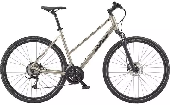 Кроссовый велосипед KTM X-Life Track - 28 дюймов - Damen Sport - 2023, цвет Beige|champagne matt (black+grey)