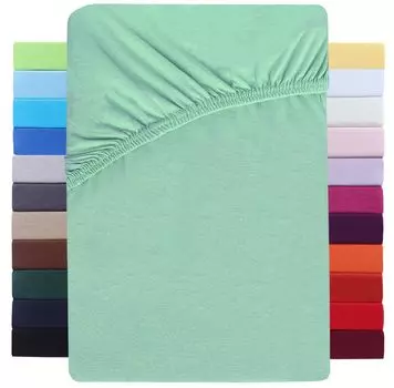 Кровать с пружинным матрасом из джерси, простыня с водяным матрасом, 180-200x220см, нефрит NatureMark